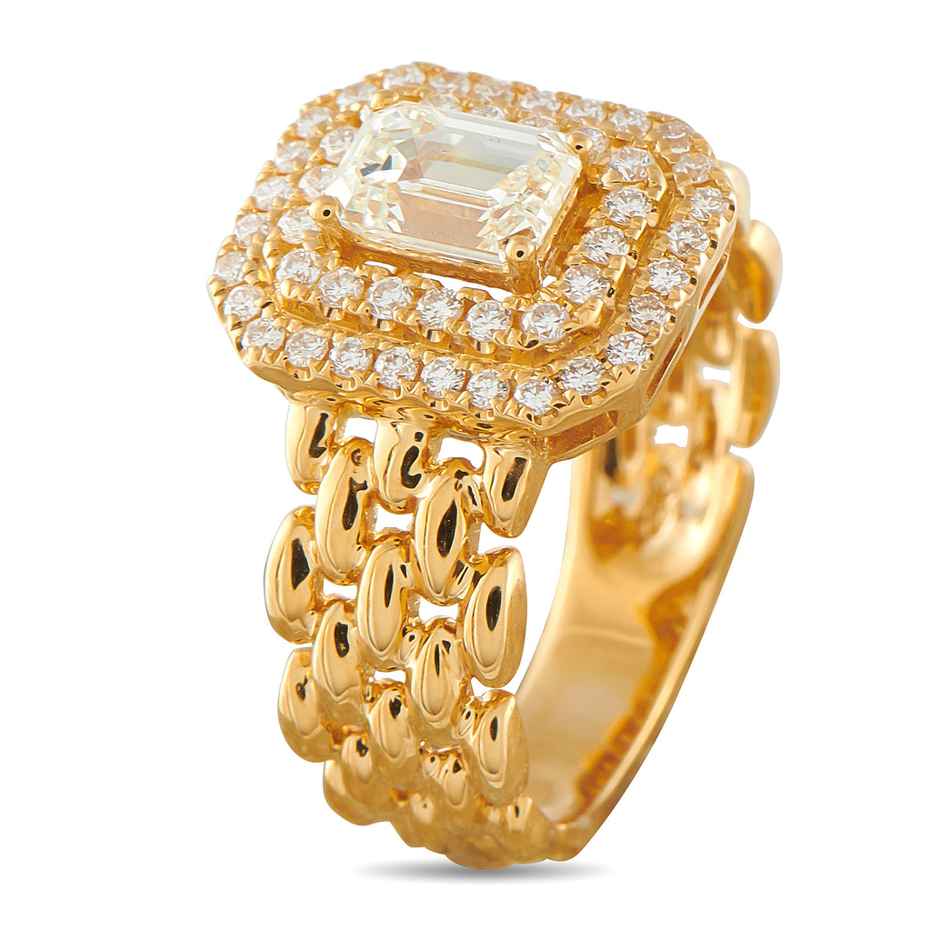 18K Yellow Gold 1.30ct Diamond Ring