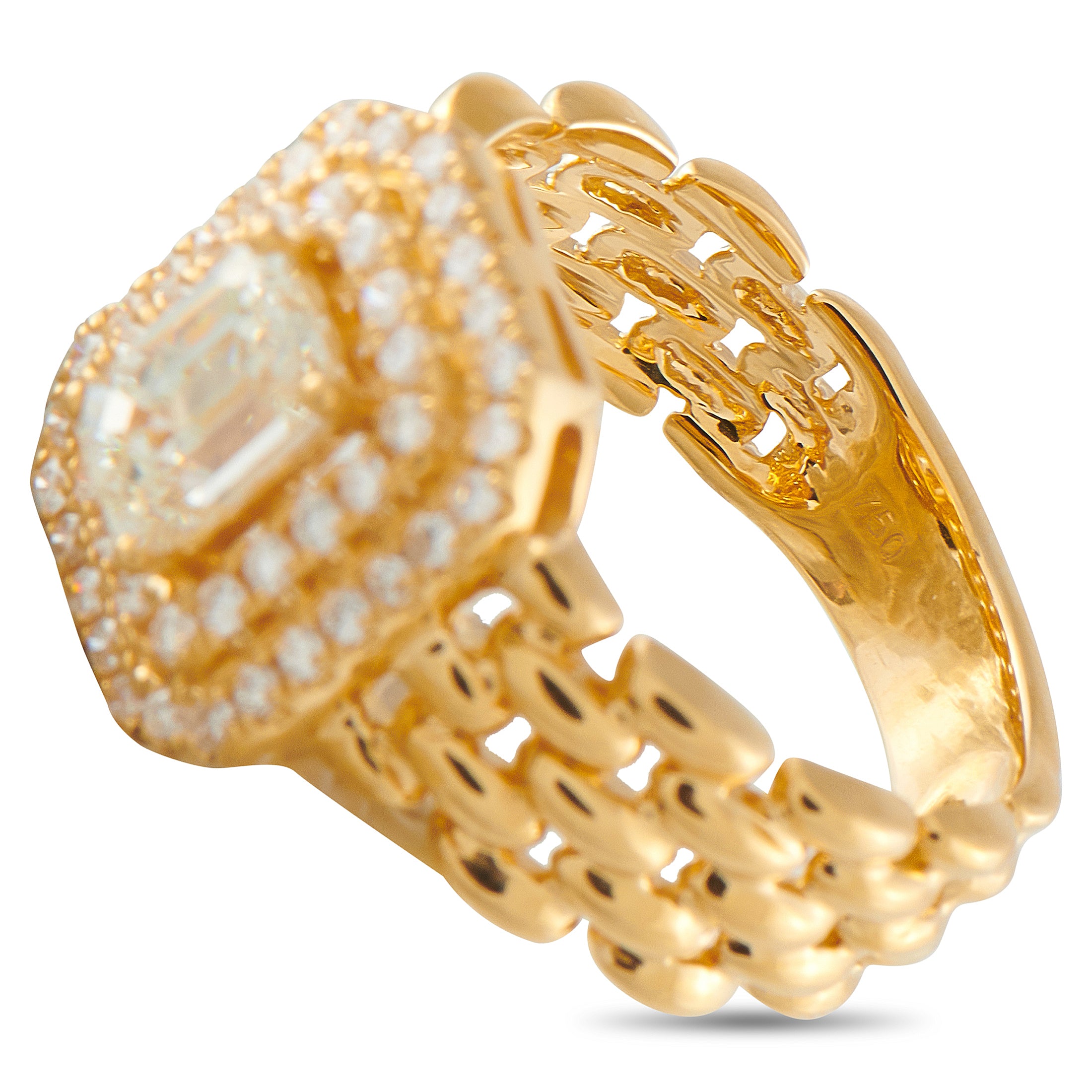 18K Yellow Gold 1.30ct Diamond Ring