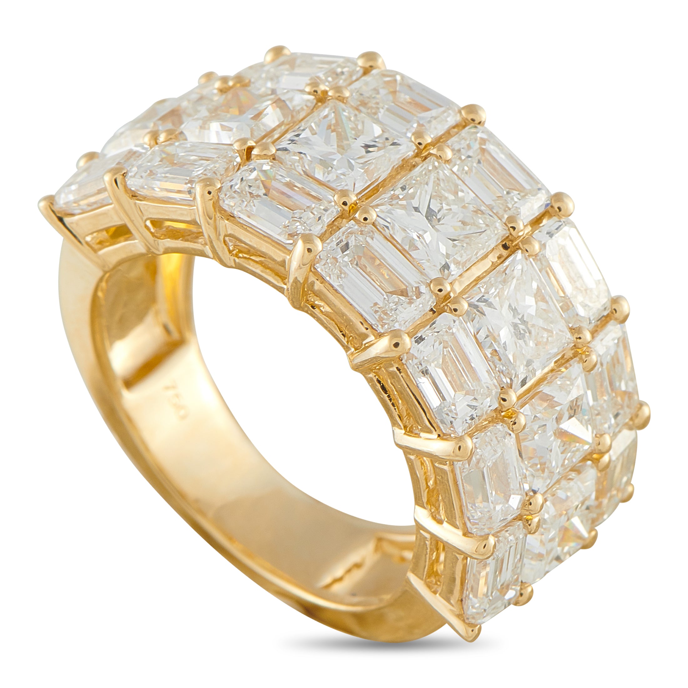 18K Yellow Gold 7.50ct Diamond Ring
