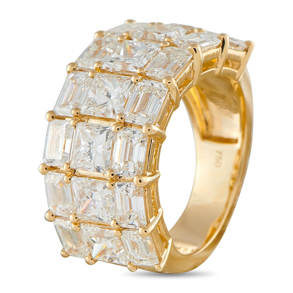 18K Yellow Gold 7.50ct Diamond Ring