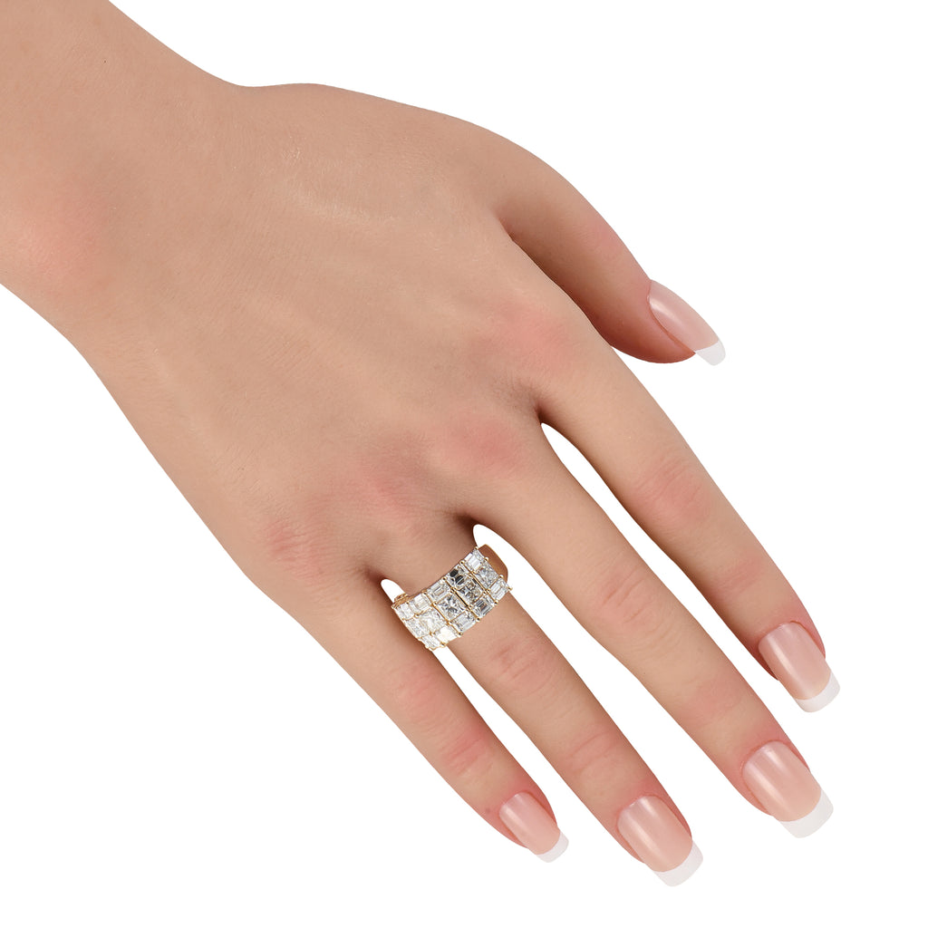 18K Yellow Gold 7.50ct Diamond Ring