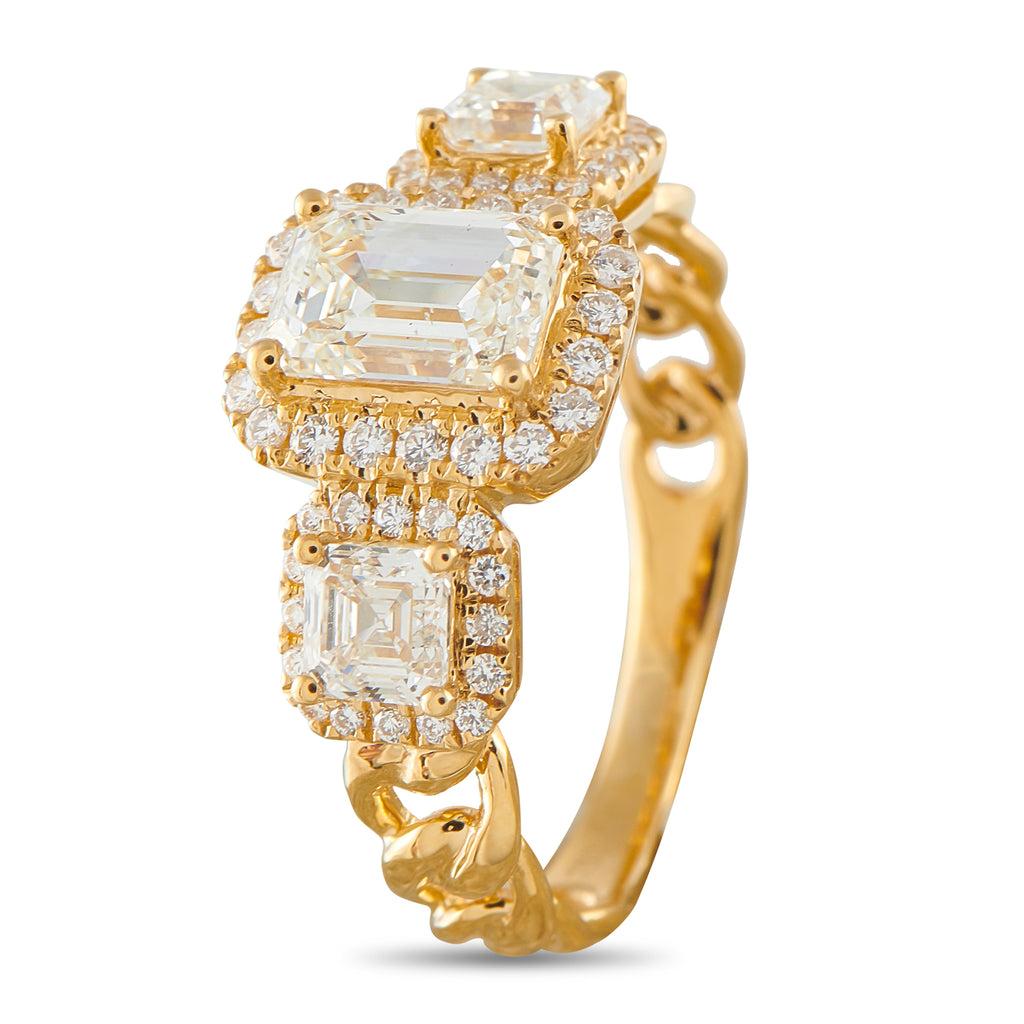 18K Yellow Gold 2.01ct Diamond Ring