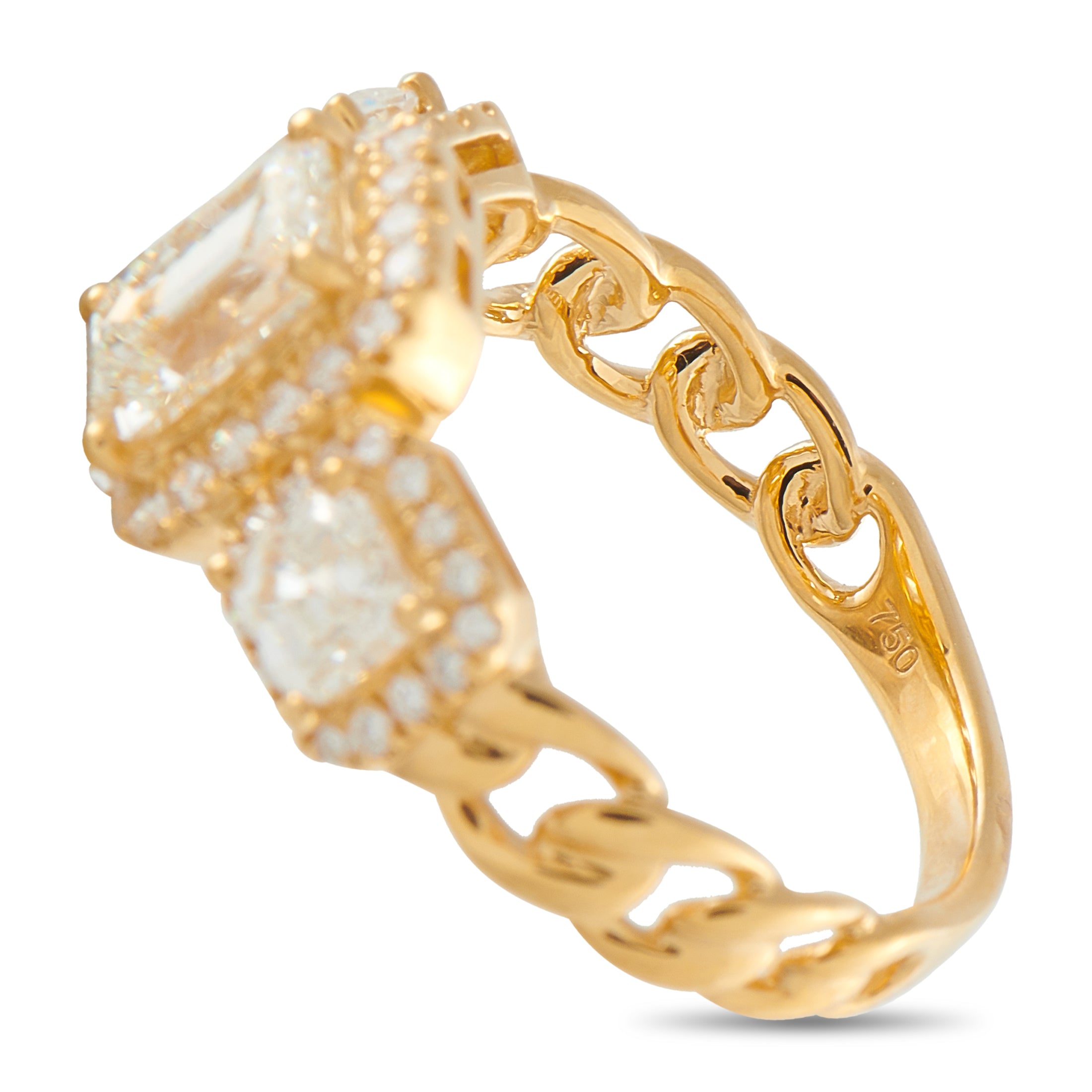 18K Yellow Gold 2.01ct Diamond Ring