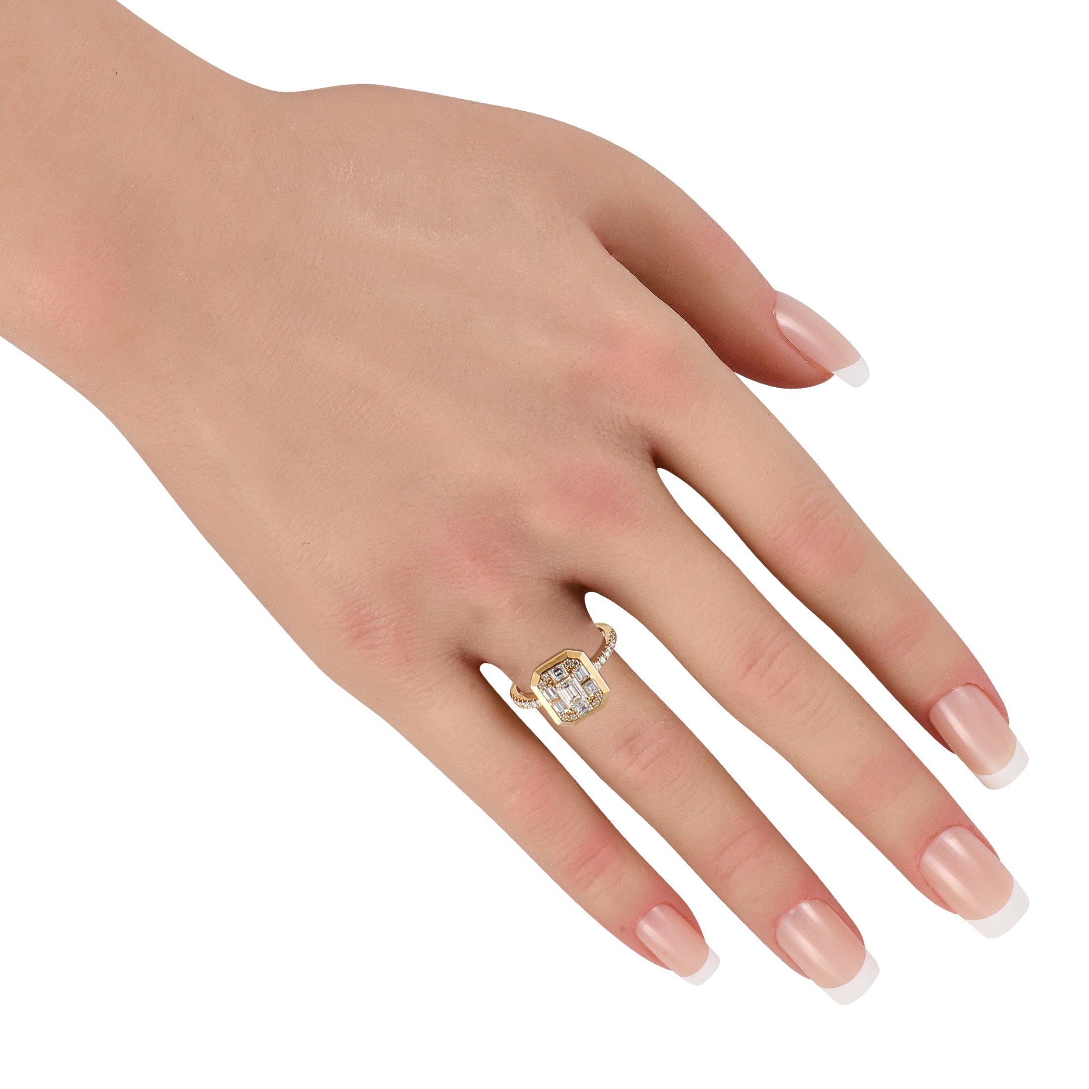 18K Yellow Gold 1.16ct Diamond Ring
