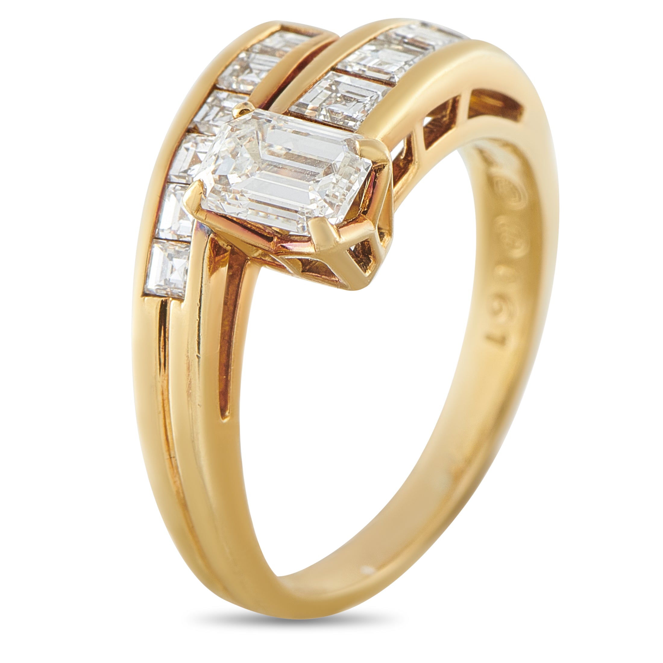 18K Yellow Gold 1.28ct Diamond Ring
