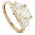 18K Yellow Gold 3.84ct Diamond Ring