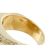 18K Yellow Gold 2.10ct Diamond Multi-Row Band