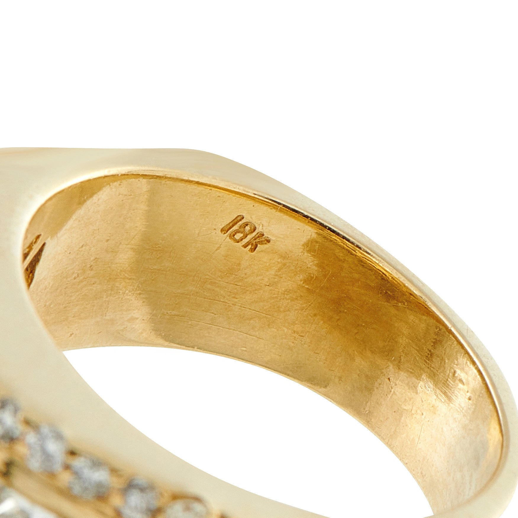 18K Yellow Gold 2.10ct Diamond Multi-Row Band