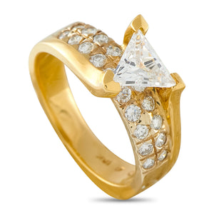 18K Yellow Gold 1.40ct Diamond Ring