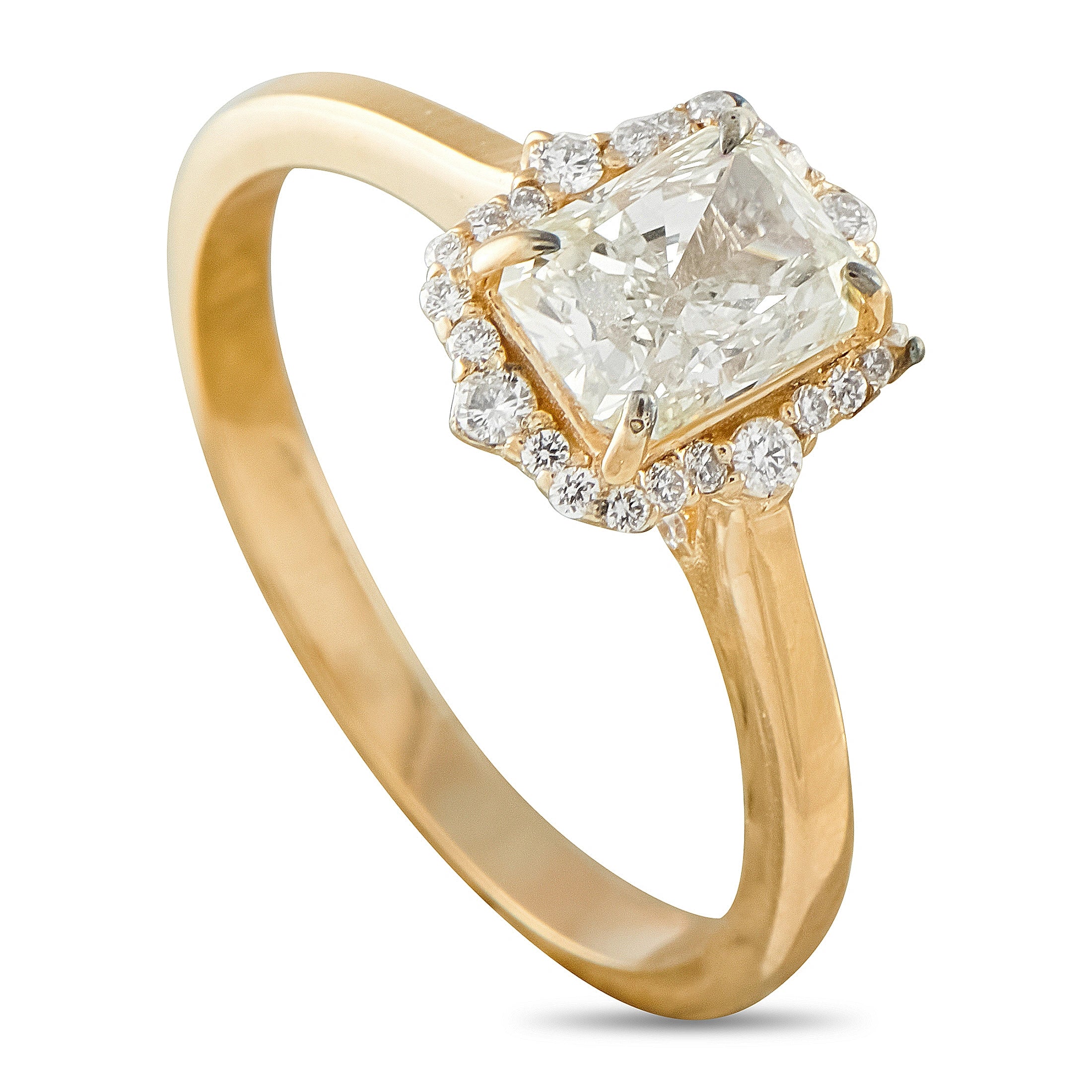 18K Yellow Gold 1.15ct Diamond Ring