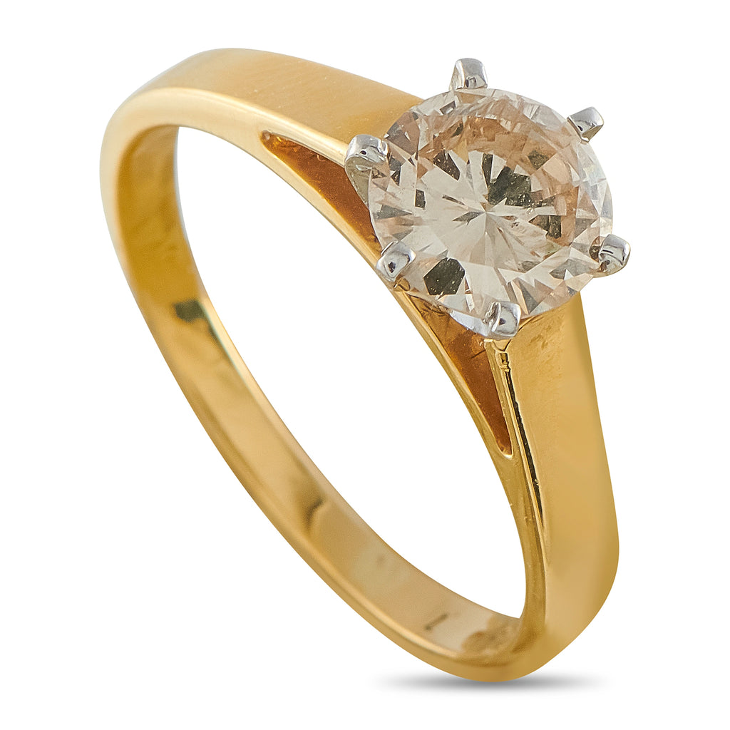 18K Yellow Gold 1.07ct Diamond Solitaire Ring