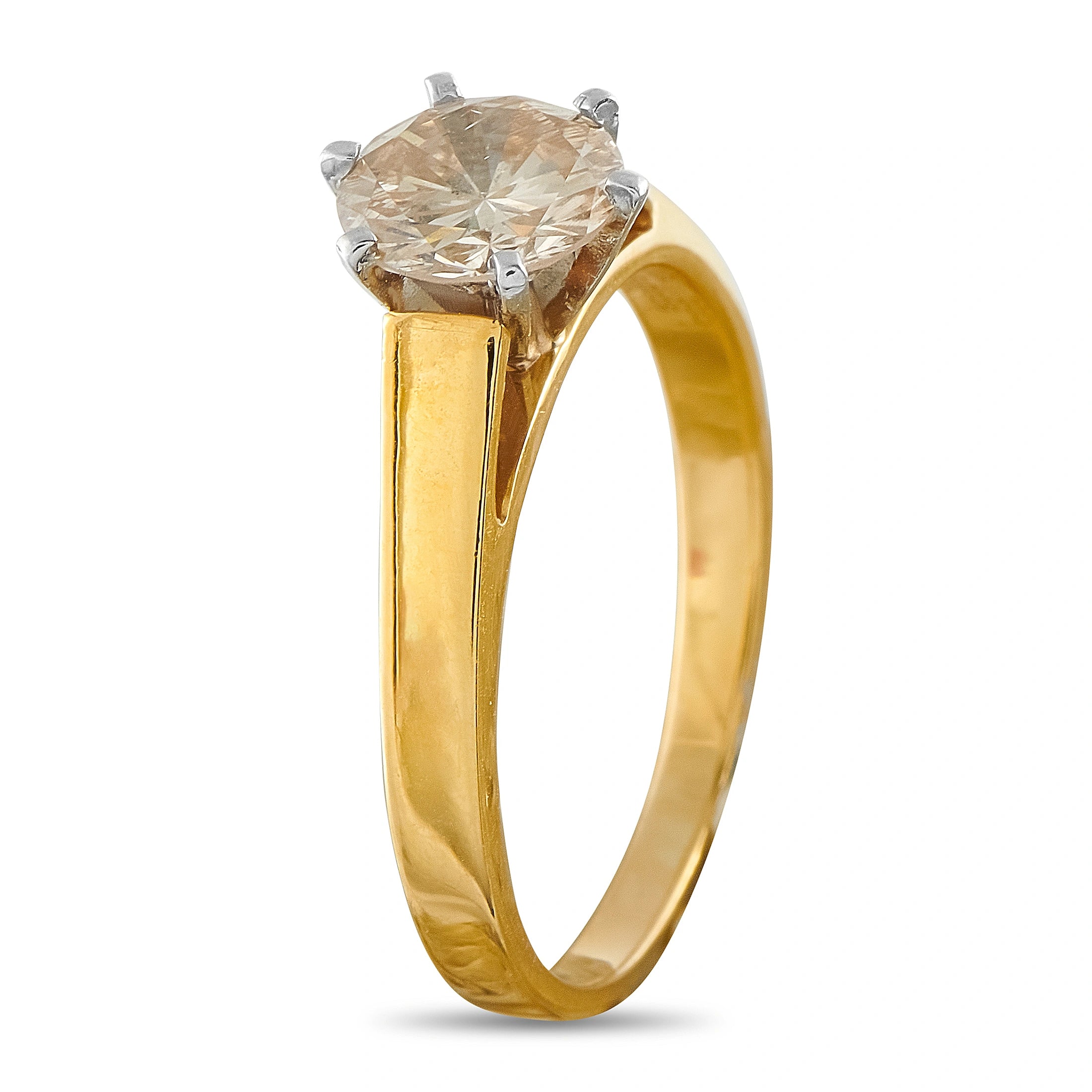 18K Yellow Gold 1.07ct Diamond Solitaire Ring