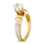 18K Yellow Gold 1.10ct Diamond Ring