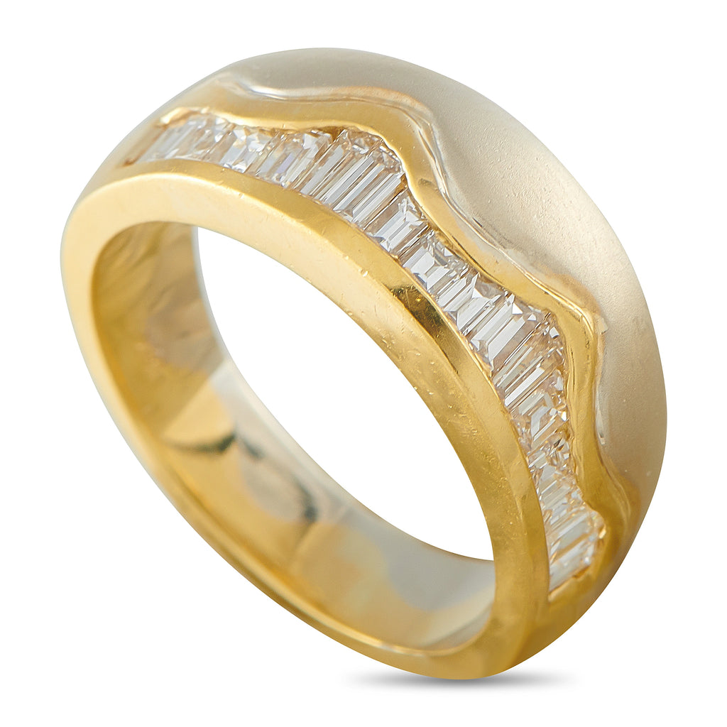 18K Yellow Gold 1.0ct Diamond Ring