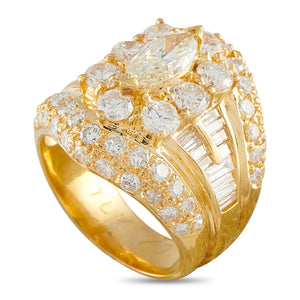 18K Yellow Gold 4.86ct Diamond Ring