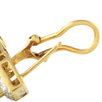 Exclusive 18K Yellow Gold 0.80ct Diamond, Ruby, and Pearl Drop Earrings