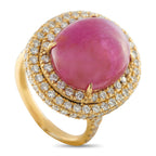 18K Yellow Gold 1.90ct Diamond and Ruby Ring