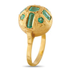 18K Yellow Gold 1.30ct Emerald Ring
