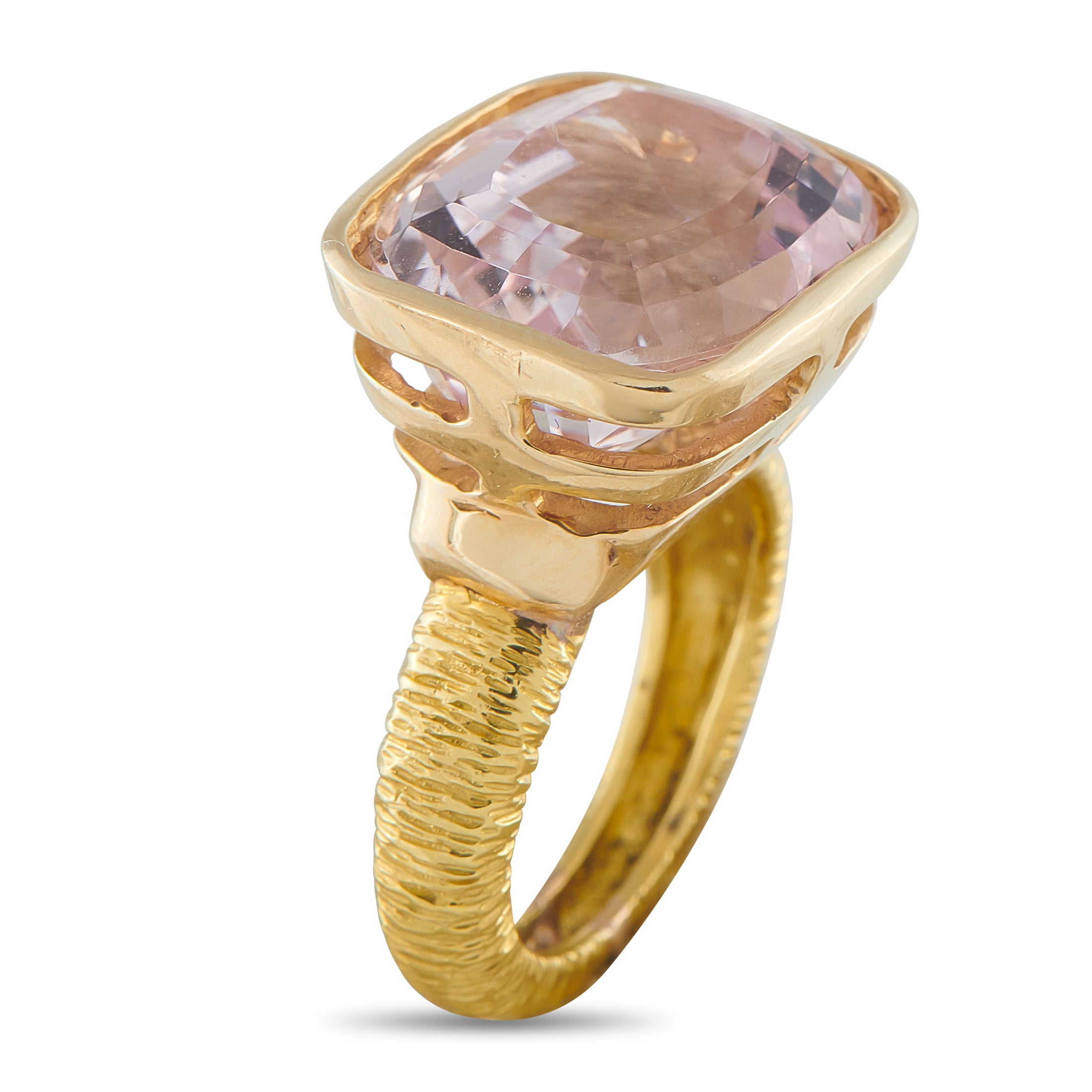 18K Yellow Gold 16.0ct Kunzite Ring