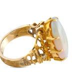 18K Yellow Gold 12.0ct Opal Cocktail Ring