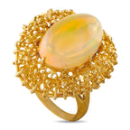 18K Yellow Gold 8.0ct Egyptian Opal Ring