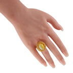 18K Yellow Gold 8.0ct Egyptian Opal Ring