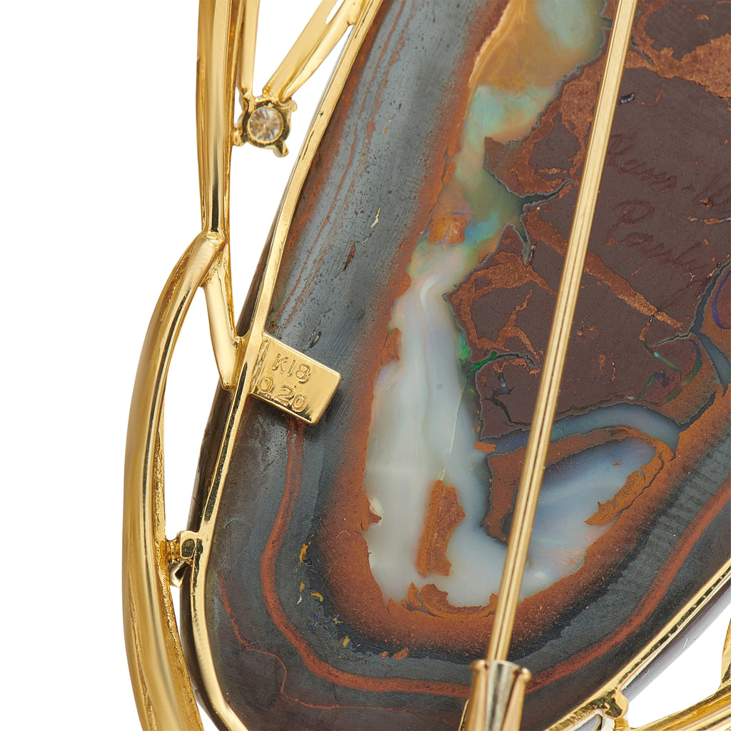 18K Yellow Gold Cameo Pendant