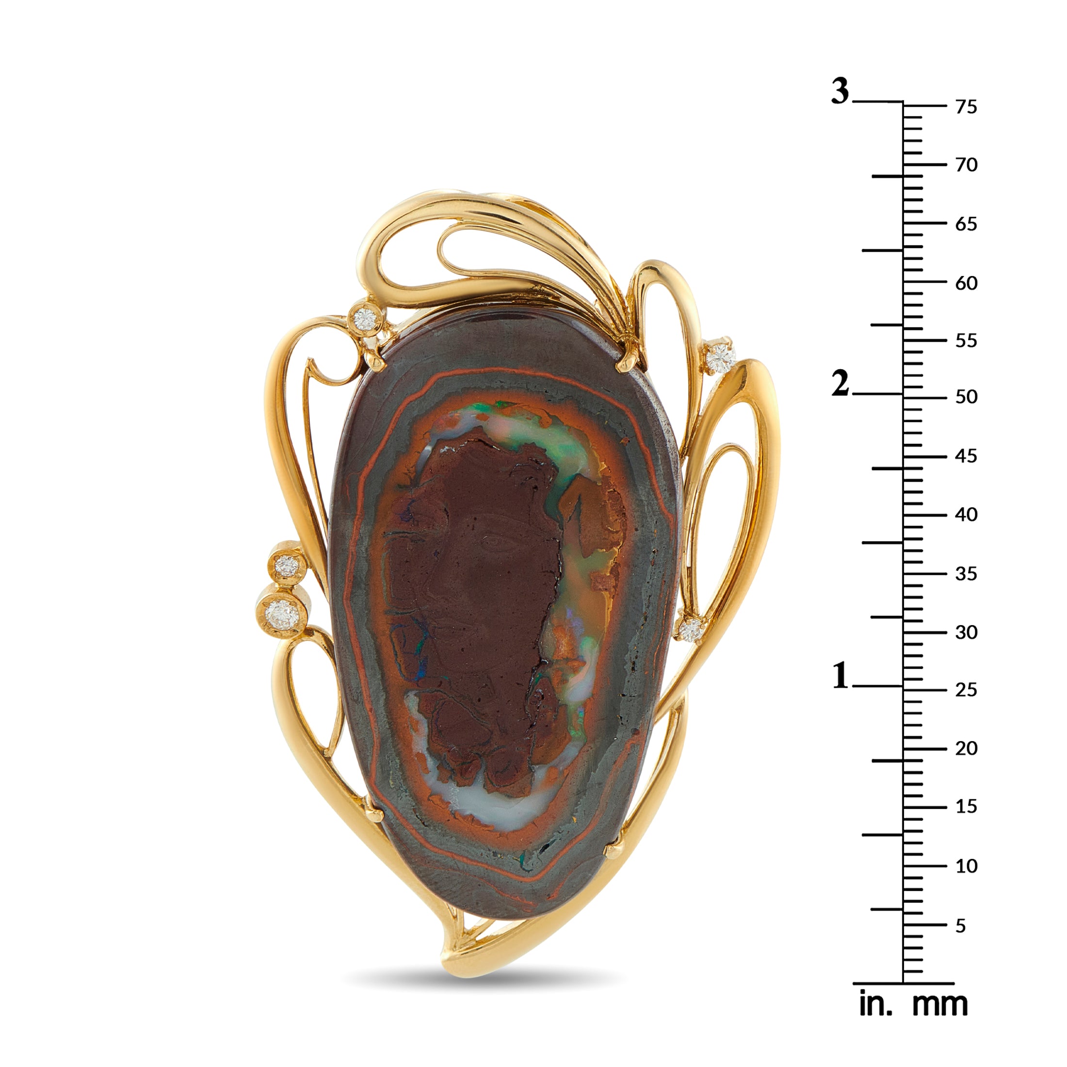18K Yellow Gold Cameo Pendant