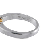 Platinum and 18K Yellow Gold 0.82ct Diamond Three-Stone Ring