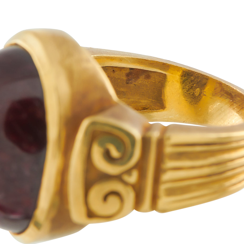 18K Yellow Gold 24.70ct Ruby Ring