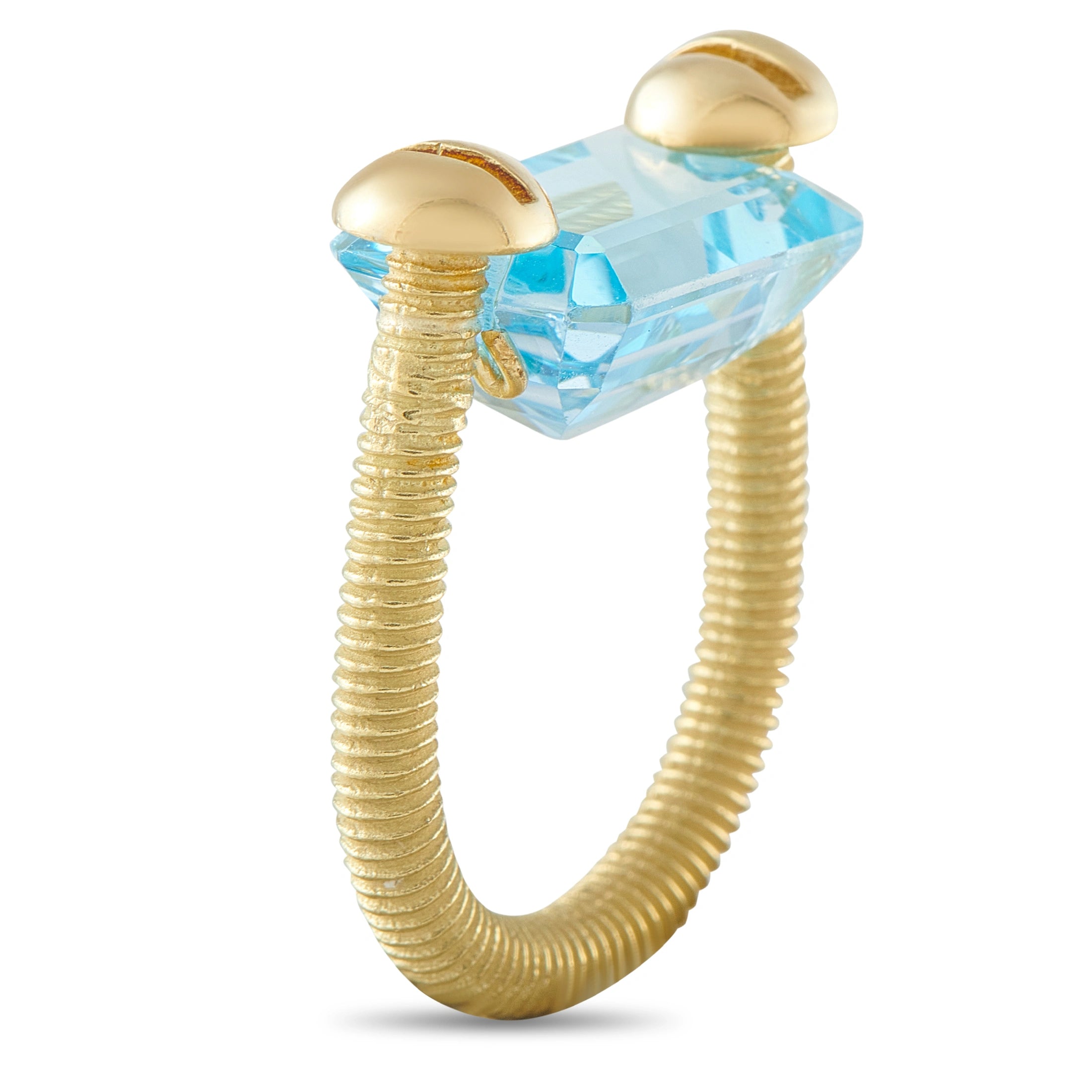 18K Yellow Gold Topaz Ring