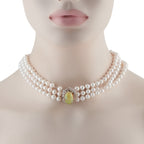 0.50ct Diamond, Opal, and Pearl Multi-Strand Necklace