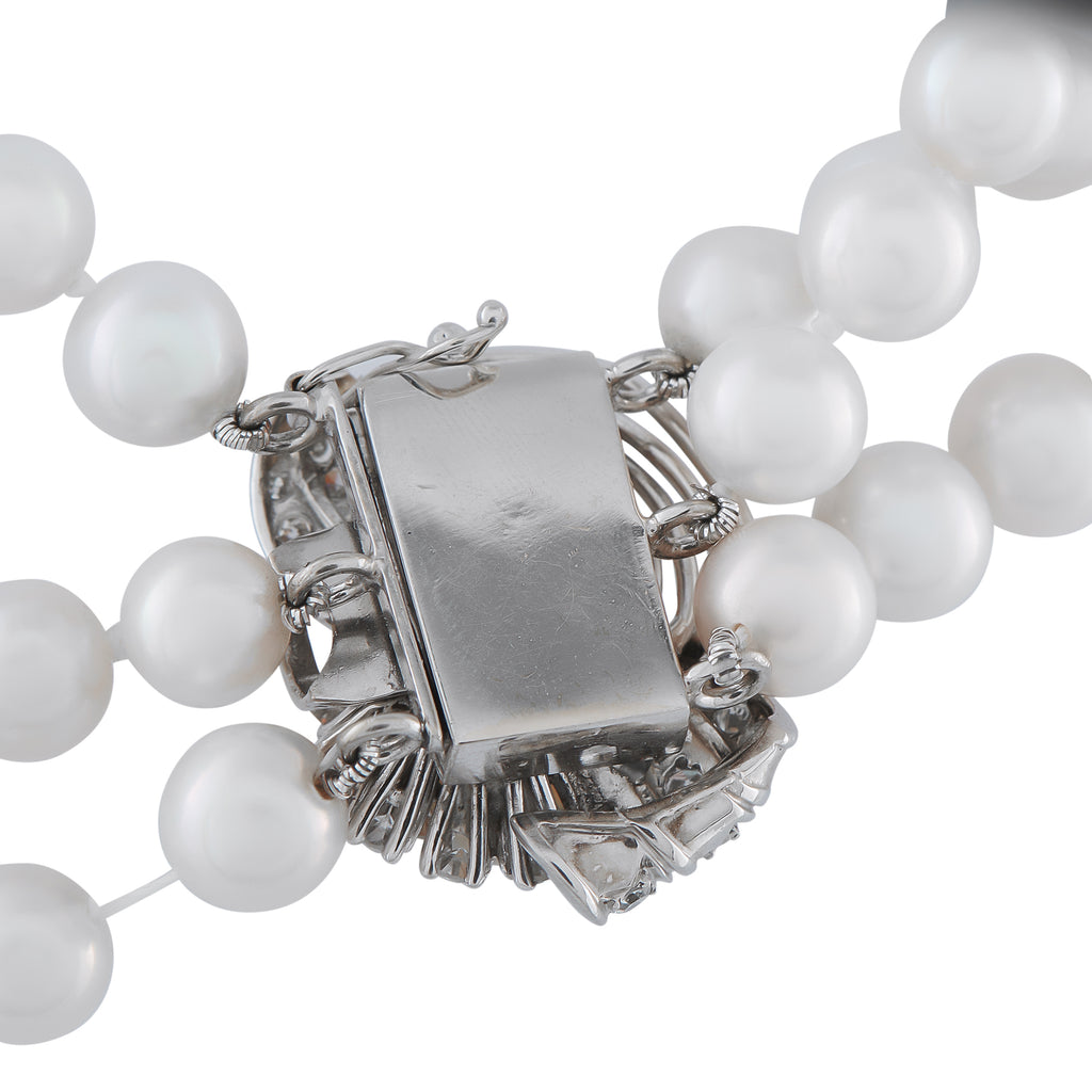 0.50ct Diamond, Opal, and Pearl Multi-Strand Necklace