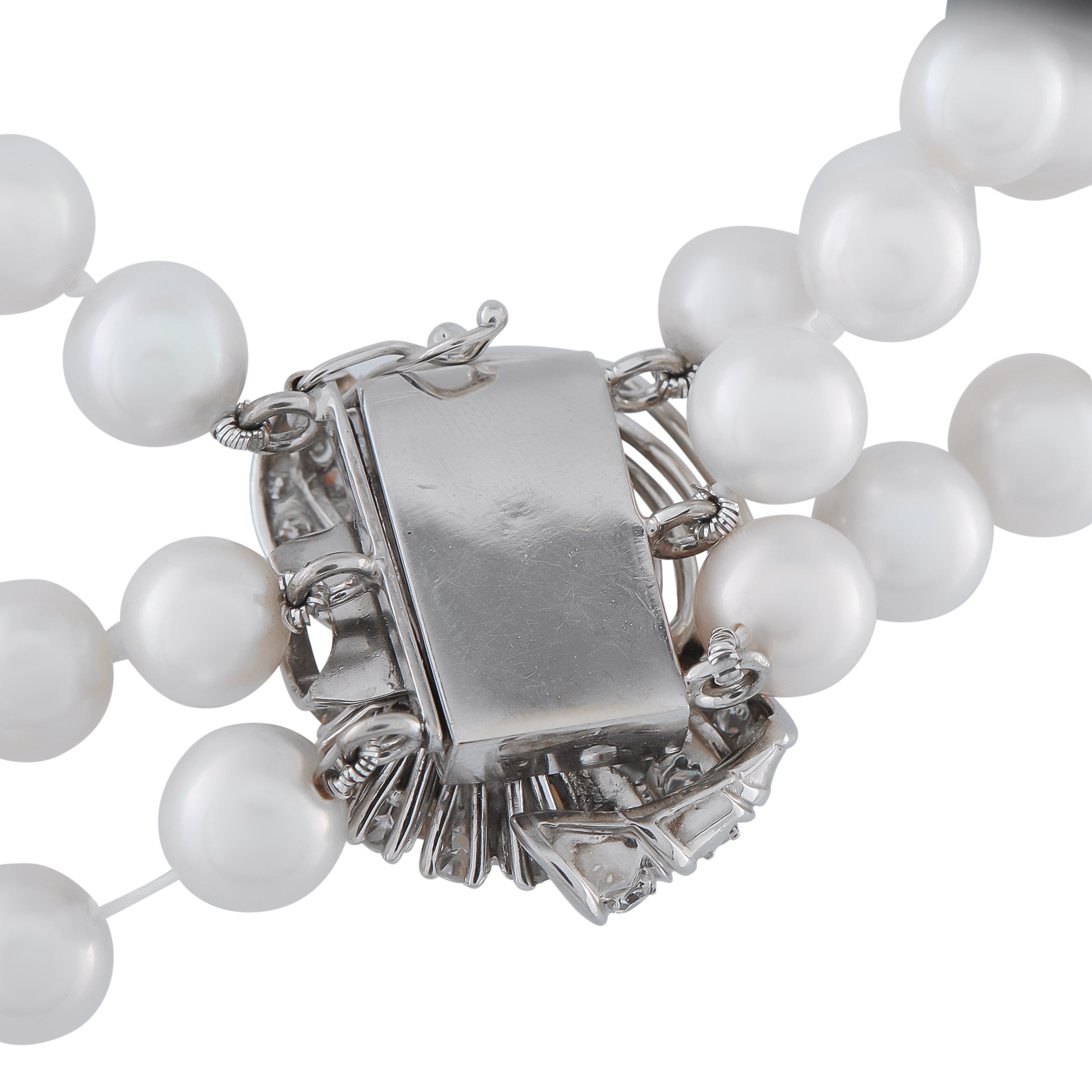 0.50ct Diamond, Opal, and Pearl Multi-Strand Necklace
