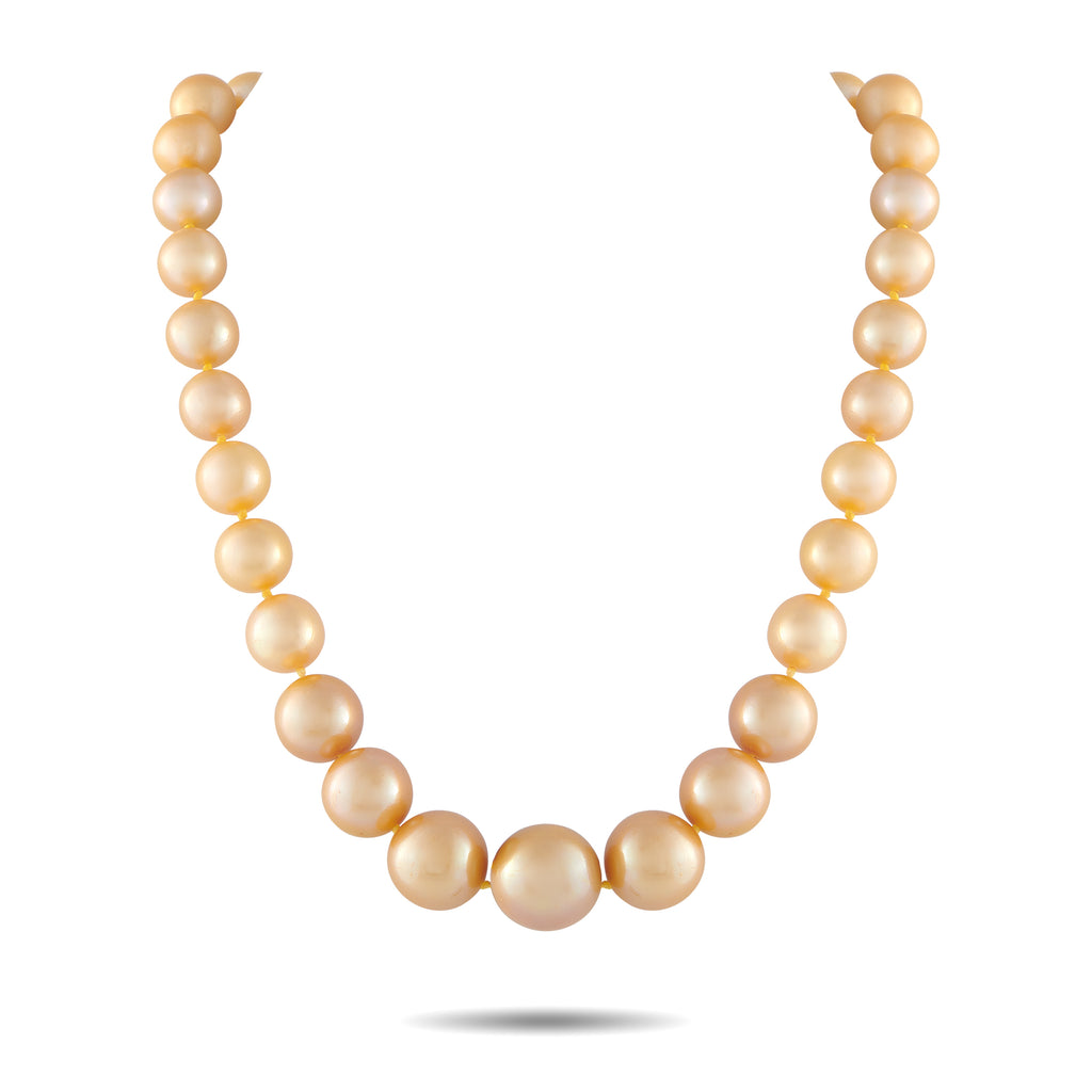 Golden Pearl Necklace