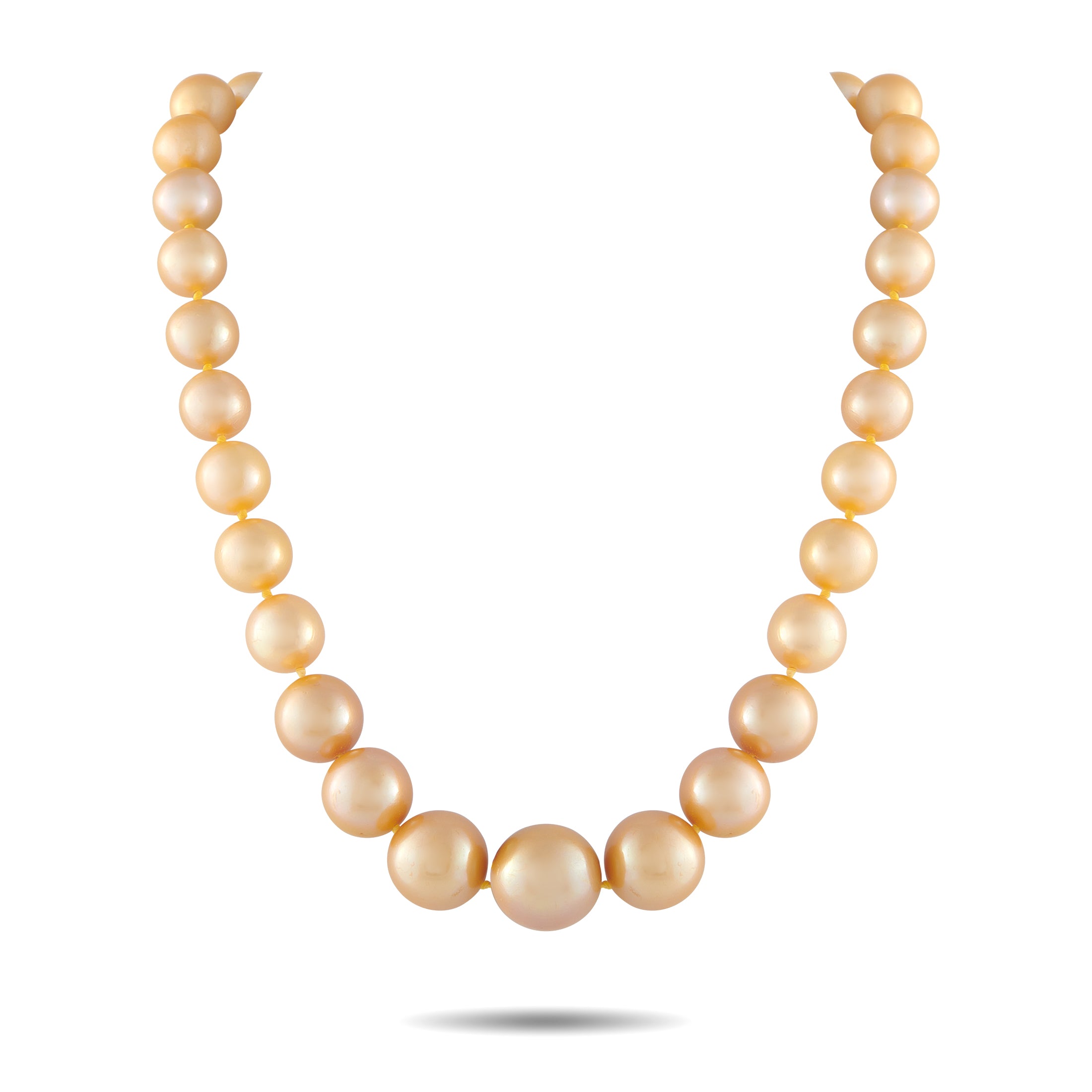 Golden Pearl Necklace