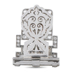 Antique Platinum and 18K White Gold 4.75ct Diamond Brooch