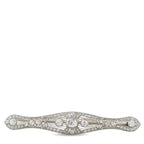 Platinum and 18K White Gold 2.60ct Diamond Art Deco Brooch
