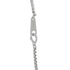 Platinum and 18K White Gold 1.20ct Emerald and Topaz Necklace