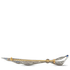 Antique Platinum and 18K Yellow Gold 0.90ct Diamond and Sapphire Brooch