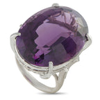 Exclusive Platinum Amethyst Ring MF41-101625 – This luxury ring will continually impress