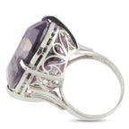 Exclusive Platinum Amethyst Ring