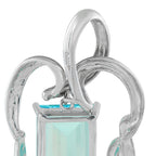 Platinum 14.40ct Aquamarine Pendant