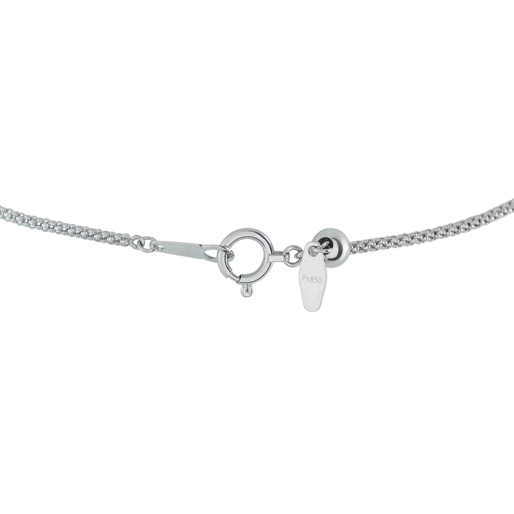 Exclusive Platinum 5.51ct Diamond and Aquamarine Necklace