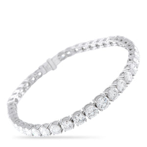 Platinum 11.96ct Diamond Tennis Bracelet