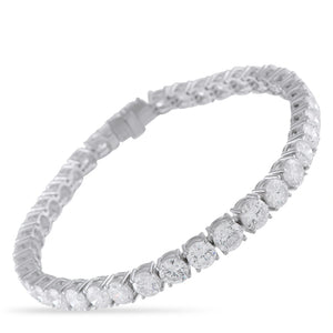 Platinum 15.79ct Diamond Tennis Bracelet