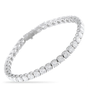 Platinum 12.14ct Diamond Tennis Bracelet