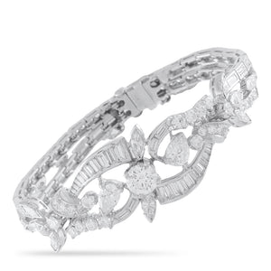 Vintage Platinum 8.93ct Diamond Bracelet