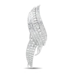 Platinum 7.25ct Diamond Brooch