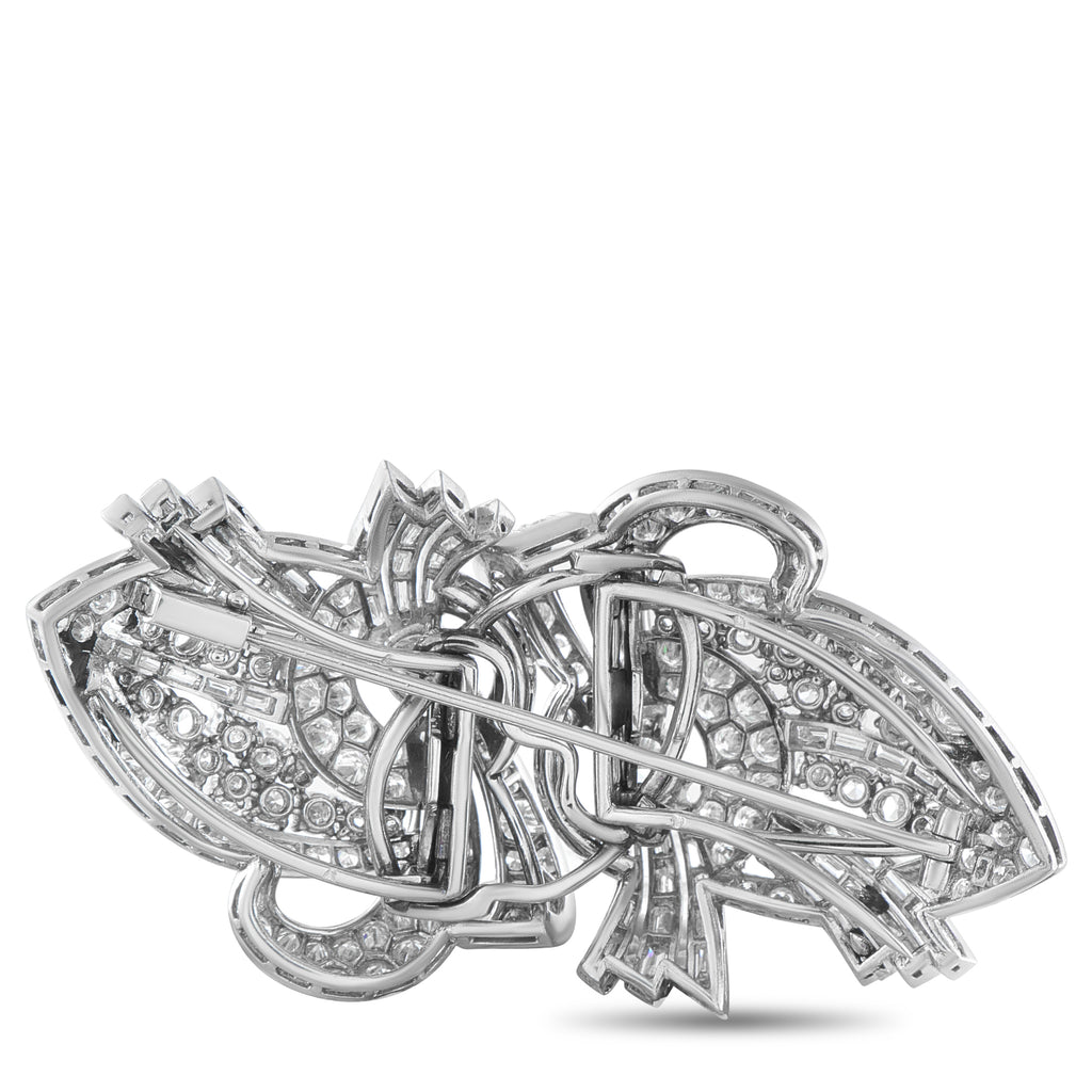 Platinum 14.0ct Diamond Brooch